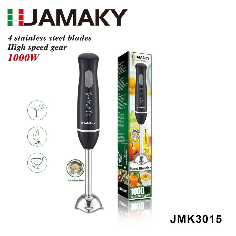 JAMAKY-JMK3015-WooCommerce-1000x1000 هاند بلندر بقوة ٢٠٠ وات جسم من البلاستيك - الصورة 1